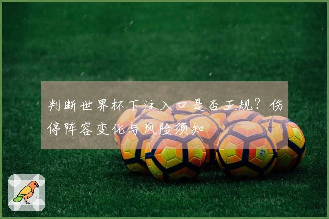判断世界杯下注入口是否正规？伤停阵容变化与风险须知